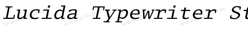 Lucida Typewriter St字体转换